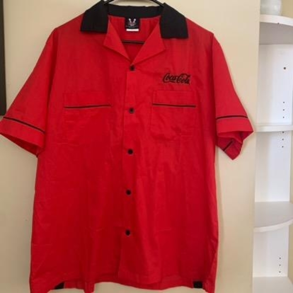 Coca Cola Red and Black Casual Shirt